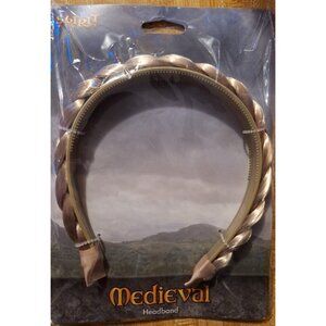 Spirit Halloween Medieval Braided Headband Costume Accessory Blonde Hair New